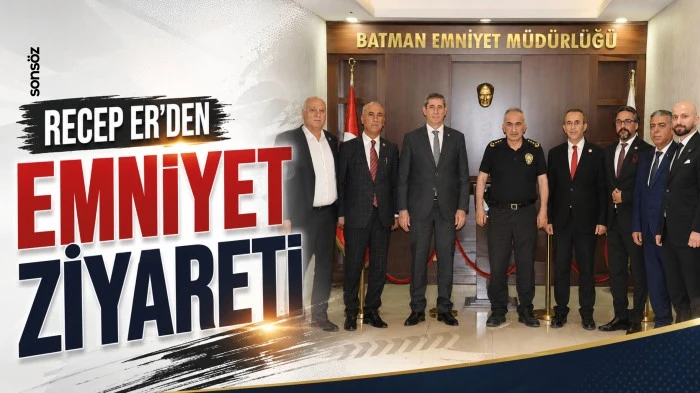 Recep Er&rsquo;den emniyet ziyareti
