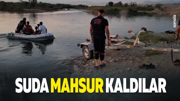 Suda mahsur kaldılar