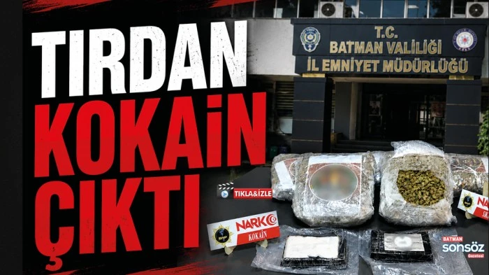 Tırdan kokain &ccedil;ıktı
