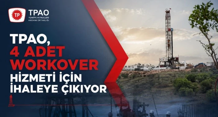 TPAO, 4 adet workover hizmeti i&ccedil;in ihaleye &ccedil;ıkıyor