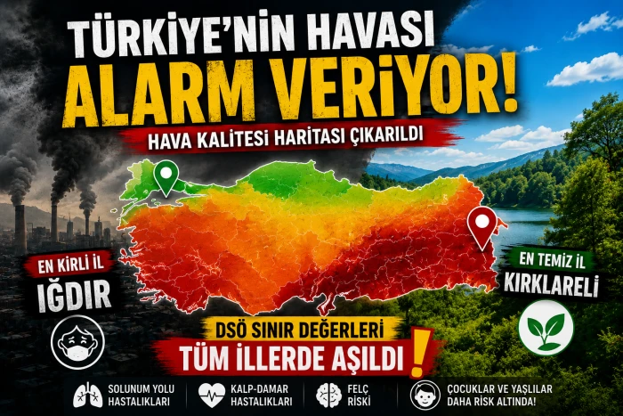 T&uuml;rkiye'nin En Kirli ve En Temiz İlleri A&ccedil;ıklandı