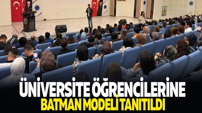 &Uuml;niversite &ouml;ğrencilerine Batman modeli tanıtıldı