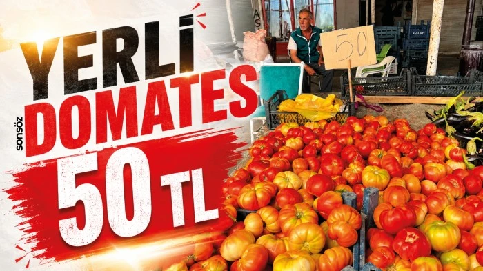 Yerli domates 50 TL