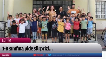 1-B sınıfına pide s&uuml;rprizi&hellip;