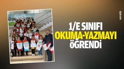 1/E sınıfı okuma-yazmayı &ouml;ğrendi