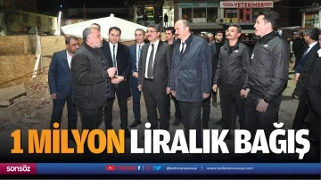 1 milyon liralık bağış&hellip;