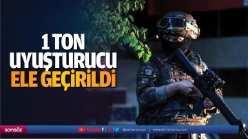 1 ton uyuşturucu ele ge&ccedil;irildi