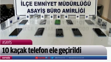 10 ka&ccedil;ak telefon ele ge&ccedil;irildi