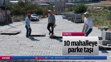 10 mahalleye parke taşı