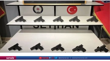 10 ruhsatsız tabanca ele ge&ccedil;irildi