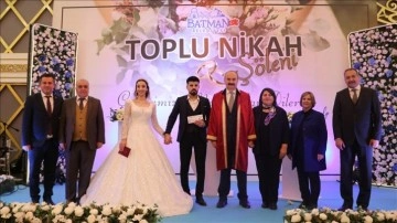 100 &ccedil;iftin nikahı Batman'da kıyıldı