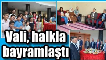 VALİ, HALKLA BAYRAMLAŞTI