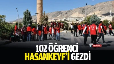 102 &ouml;ğrenci Hasankeyf&rsquo;i gezdi