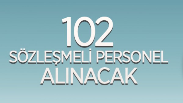 102 PERSONEL ALINACAK
