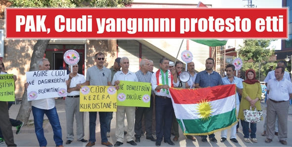 PAK, Cudi yangınını protesto etti