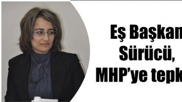 EŞ BAŞKAN S&Uuml;R&Uuml;C&Uuml;, MHP&rsquo;YE TEPKİLİ