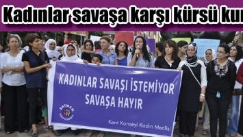 KADINLAR SAVAŞA KARŞI K&Uuml;RS&Uuml; KURDU