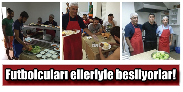 FUTBOLCULARI ELLERİYLE BESLİYORLAR!