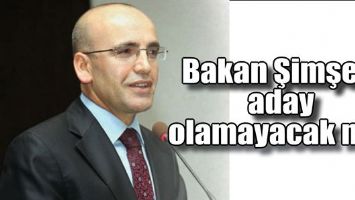 BAKAN ŞİMŞEK, ADAY OLAMAYACAK MI?