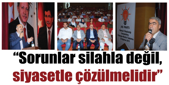 &ldquo;SORUNLAR SİLAHLA DEĞİL, SİYASETLE &Ccedil;&Ouml;Z&Uuml;LMELİDİR&rdquo;