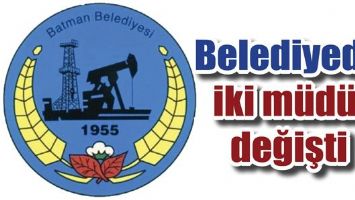 BELEDİYEDE İKİ M&Uuml;D&Uuml;R DEĞİŞTİ