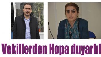 VEKİLLERDEN HOPA DUYARLILIĞI