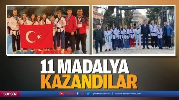 11 madalya kazandılar