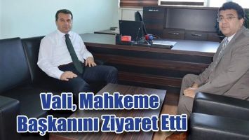 VALİ, MAHKEME BAŞKANINI ZİYARET ETTİ