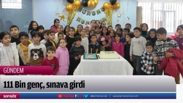 111 Bin gen&ccedil;, sınava girdi 