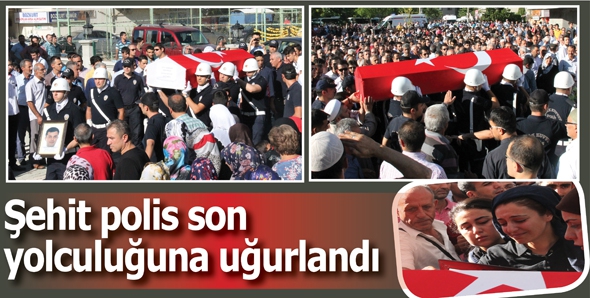 ELAZIĞLI ŞEHİT POLİS SON YOLCULUĞUNA UĞURLANDI