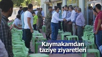 KAYMAKAMDAN TAZİYE ZİYARETLERİ