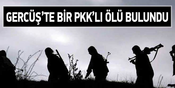 GERC&Uuml;Ş&rsquo;TE BİR PKK&rsquo;LI &Ouml;L&Uuml; BULUNDU