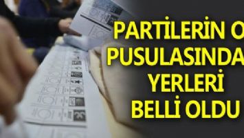 PARTİLERİN OY PUSULASINDAKİ YERLERİ NETLEŞTİ