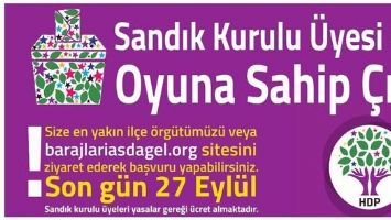 HDP, SANDIK G&Ouml;REVLİSİ ARIYOR