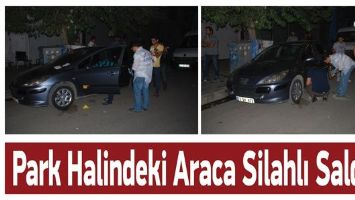 PARK HALİNDEKİ ARACA SİLAHLI SALDIRI