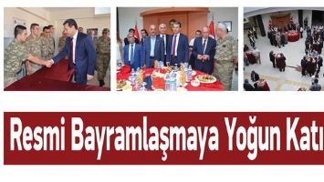 RESMİ BAYRAMLAŞMAYA YOĞUN KATILIM