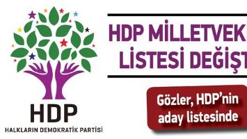 G&Ouml;ZLER, HDP&rsquo;NİN ADAY LİSTESİNDE