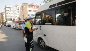 OKUL SERVİSLERİ DENETLENDİ