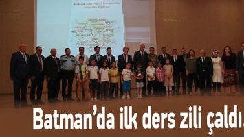 BATMAN&rsquo;DA İLK DERS ZİLİ &Ccedil;ALDI...