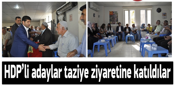 HDP&rsquo;Lİ ADAYLAR TAZİYE ZİYARETİNE KATILDI