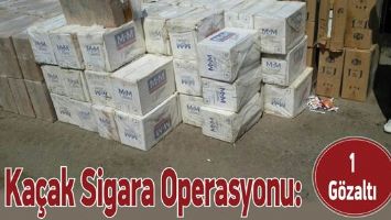 KA&Ccedil;AK SİGARA OPERASYONU: 1 G&Ouml;ZALTI