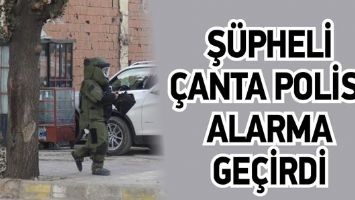 Ş&Uuml;PHELİ &Ccedil;ANTA POLİSİ ALARMA GE&Ccedil;İRDİ