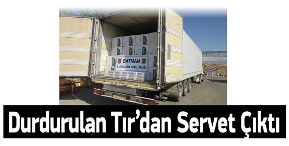 DURDURULAN TIR&rsquo;DAN SERVET &Ccedil;IKTI