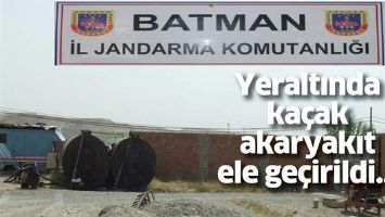 YERALTINDA KA&Ccedil;AK AKARYAKIT ELE GE&Ccedil;İRİLDİ