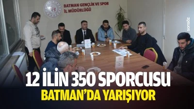 12 ilin 350 sporcusu Batman&rsquo;da yarışıyor