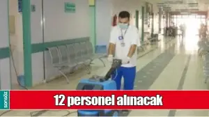 12 PERSONEL ALINACAK