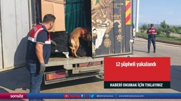 12 ş&uuml;pheli yakalandı