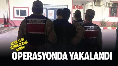 12 Yıl 11 ay hapis cezası vardı: Operasyonda yakalandı