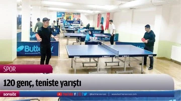 120 gen&ccedil;, teniste yarıştı