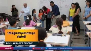 120 &ouml;ğrenciye kırtasiye desteği
